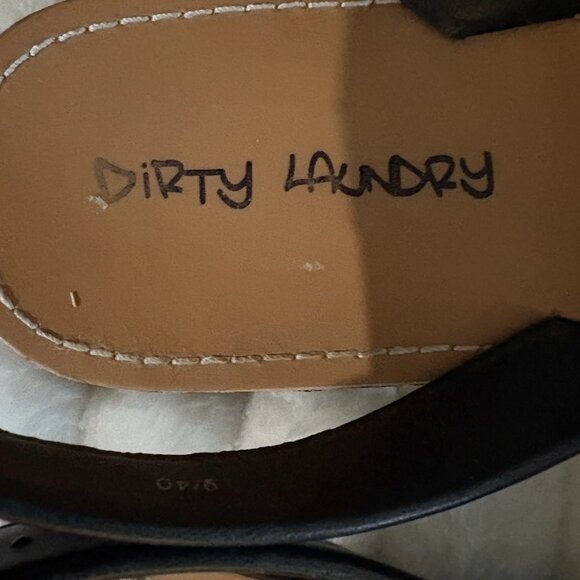 Dirty Laundry Black Glitter Sling Back Sandals Sz 9 EUC 40 - Picture 3 of 10